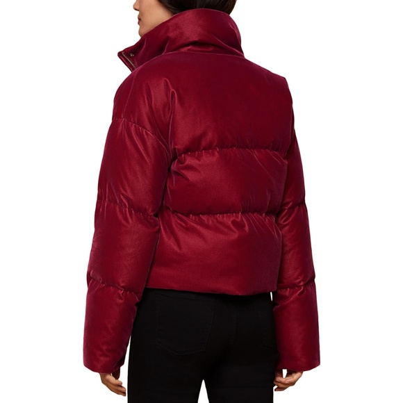 NWT JUICY COUTURE Red Velvet Puffer Coat Jacket - Picture 2 of 7
